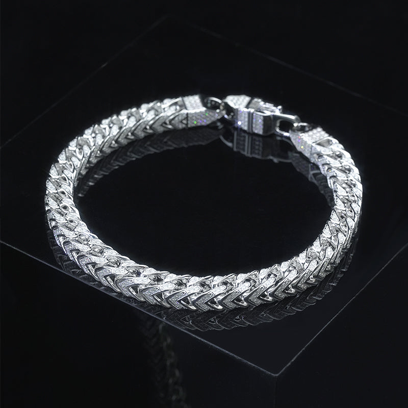 Moissanite Franco Bracelet